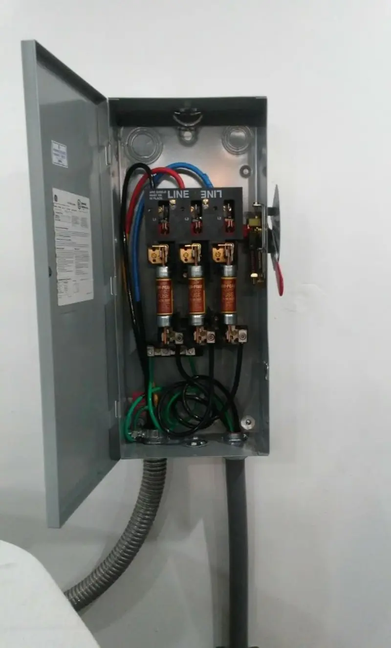 Three-phase disconnect switch installed for Electrical Wiring & Rewiring in Lower Burrell